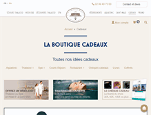 Tablet Screenshot of boutique-thalassotherapie.com